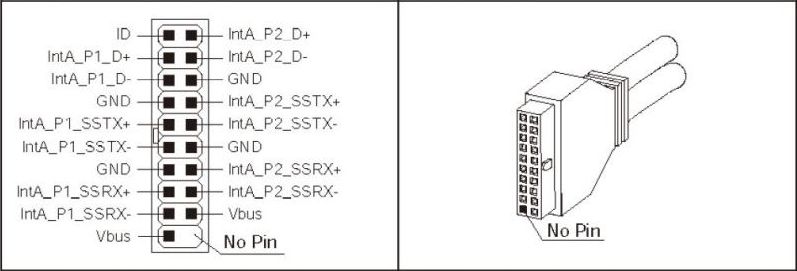 Usb Header Internal Connector Pinout Signals Pinoutguide Com - Amazing Colorful Wallpaper - Desktop