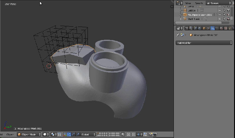 Modifiers Lattice Deformation Shrinks Geometry Blender Stack Exchange - Gorgeous Minimal Illustration - HD