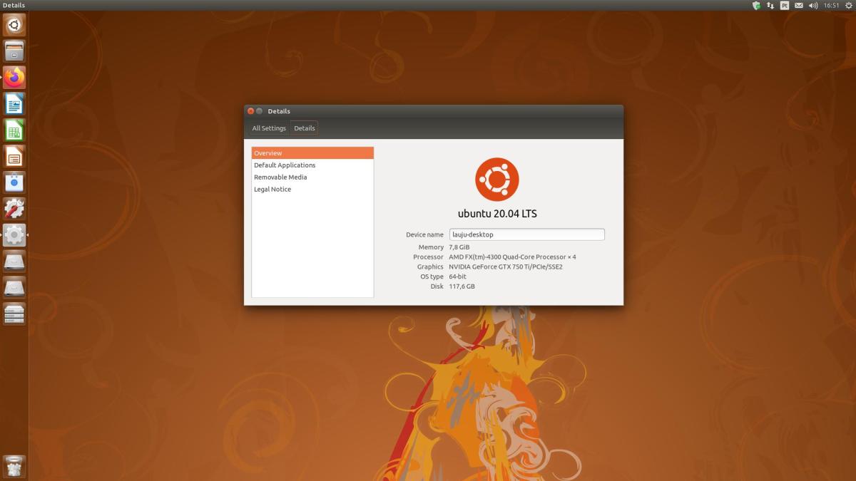 Current Desktop