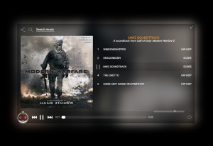 keep album div contained blur within blurred elements shown player behind background