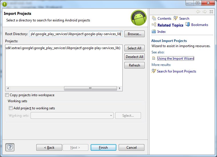 Eclipse Is Not Importing Google Play Services - Best Nature Textures in Full HD