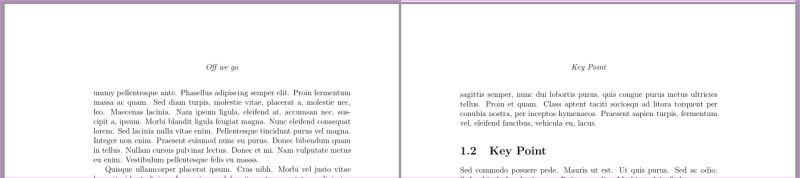 Sectioning Alternating Chapter And Section Titles In Headers For - Elegant Dark Photo - HD