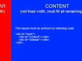 Css Two Column Layout Content First Stack Overflow