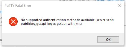 Amazon Web Services No Supported Authentication Method Available When - HD Light Arts for Desktop