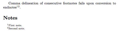 Footnotes Comma Delineation Of Consecutive Endnotes Tex Latex Stack Exchange - Amazing 4K Space Wallpapers | Free Download