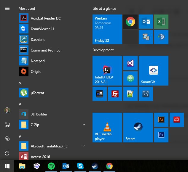 Confusing Start Menu In Windows 10 Super User - Amazing Mountain Design - Full HD
