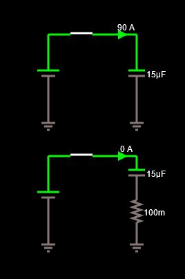 Simulation Dc Current Through Capacitor In Falstad Electrical - Classic 8K Minimal Arts | Free Download