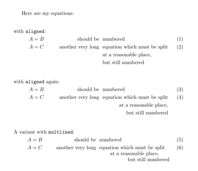 Multi Line Equations In Latex Tex Latex Stack Exchange - Light Art Collection - Mobile Quality