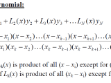 Lagrange Polynomial Interpolation Equation Help Mathematics Stack