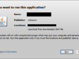 Java How To Bypass Security Dialog When The Jnlp File Is Run Stack