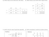 Tables Automate Box Method Area Model For Polynomial Division In