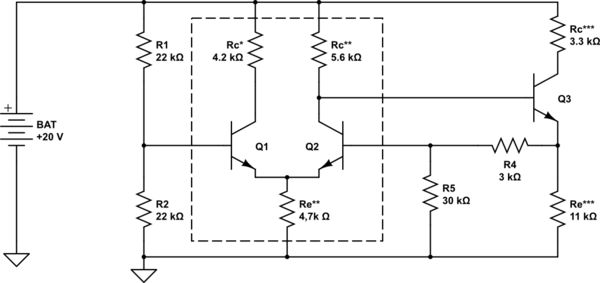 Bjt Differential Amplifier Biasing Problems Electrical Engineering - High Quality Minimal Picture - Retina