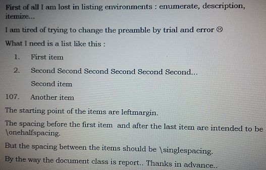 Spacing New List Environment Tex Latex Stack Exchange - Best Space Wallpapers in Ultra HD