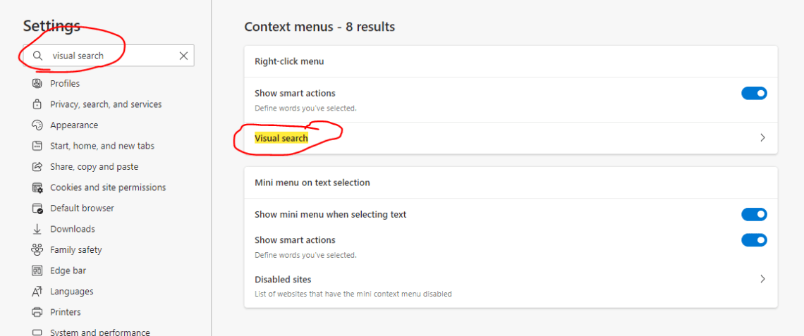 Image Result For Ht Preventing Edge From Showing The Visual Search Icon