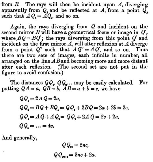 Visible Light Optics Object Between Two Parallel Plane Mirrors - Creative Dark Pattern - Full HD