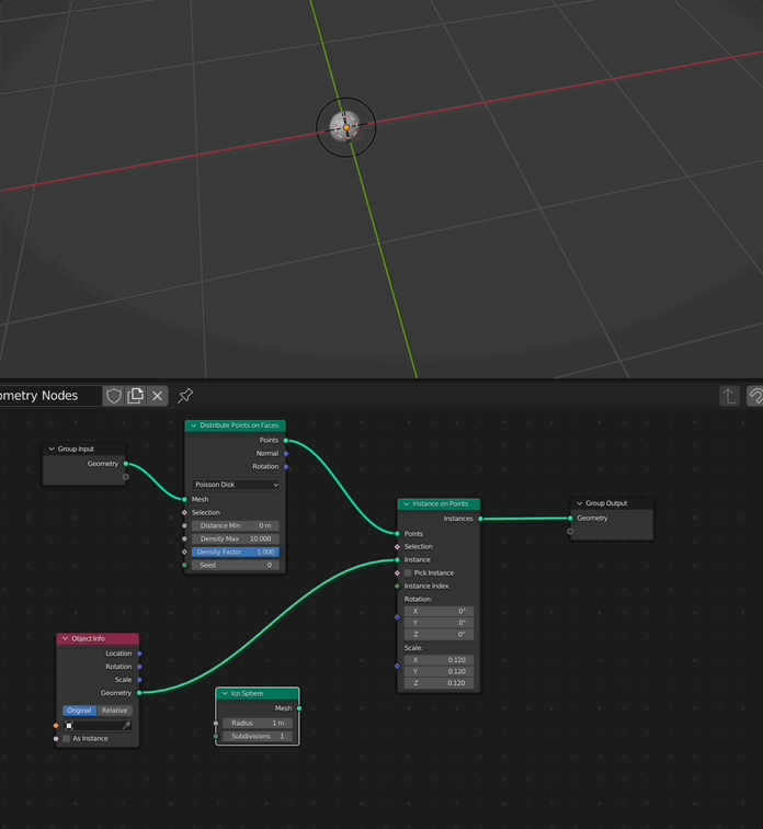 Geometry Nodes Proximity Effect Using Point Distribute Blender - Colorful Images - Incredible Retina Collection