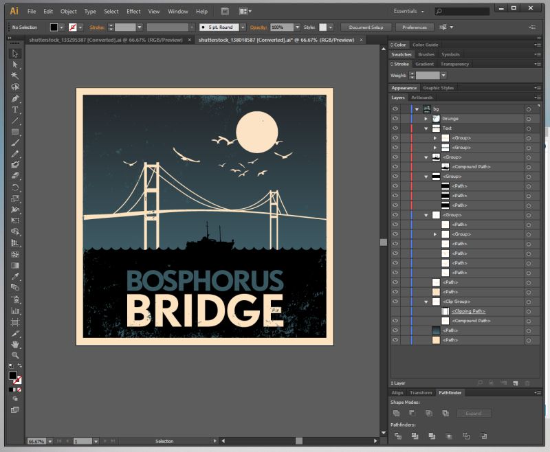 Best Practice Adobe Illustrator Layer Setup Graphic Design Stack - Ultra HD Nature Photo - Full HD