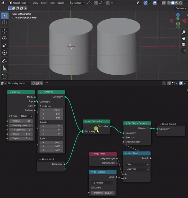 How To Auto Smooth In Geometry Nodes Blender Stack Exchange - Best Light Backgrounds in Retina