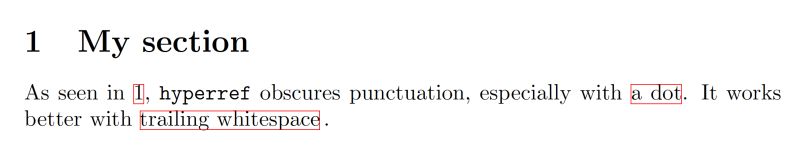 Spacing Link Boxes Obscure Punctuation Tex Latex Stack Exchange - Abstract Arts - Professional Retina Collection