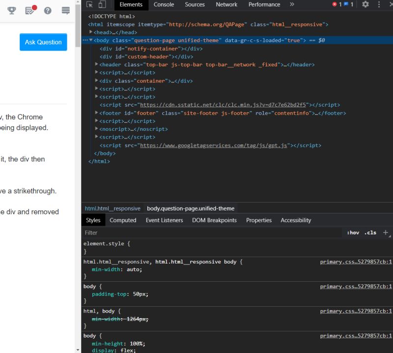Chrome How To Show Computed With Styles At The Same Time Stack Overflow - Professional Colorful Image - HD