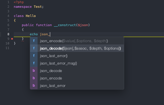 Autocompletion For Custom Php Classes In Sublime Text 2 3 Super User