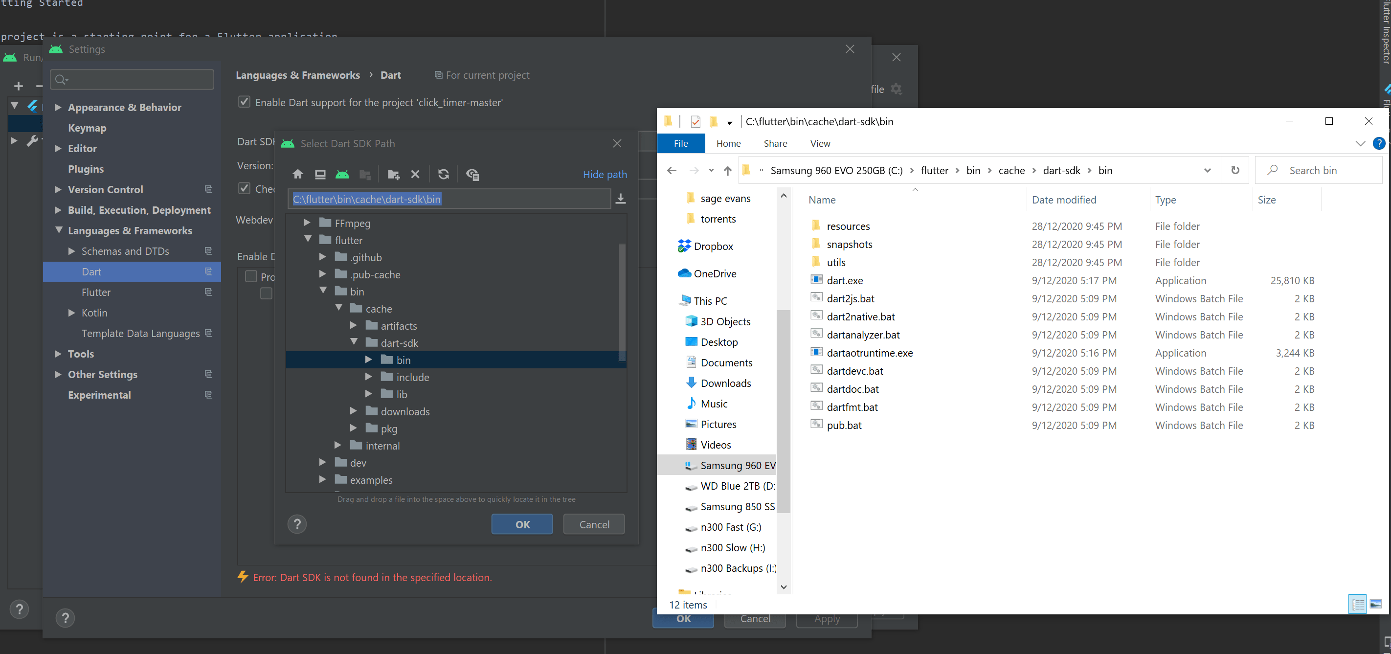 Android Studio flutter dart How To Select The Dart Sdk android-studio-flutter-dart-how-to-select-the-dart-sdk