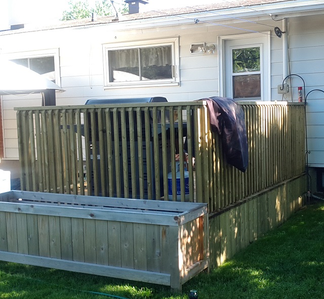 Retractable awnings and canopies, hunter douglas, . Can I reasonably build a pergola on top of an 8'x12' deck