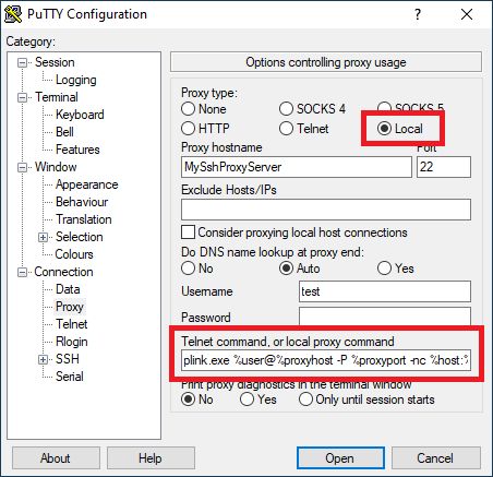 Ssh Putty Configuration Equivalent To Openssh Proxycommand Stack - Premium Dark Pattern Gallery - HD