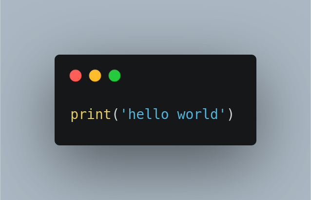 hello world example with carbon.now.sh