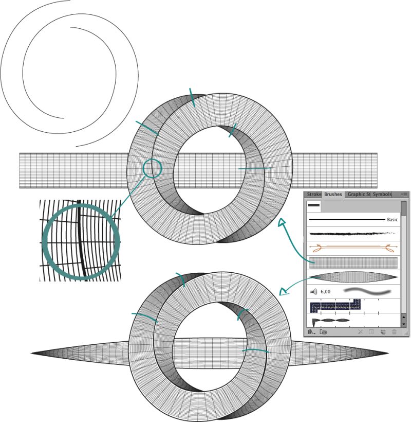 Powerpoint Interlocking Mobius Strip Graphic Design Stack Exchange - Modern Sunset Pattern - HD