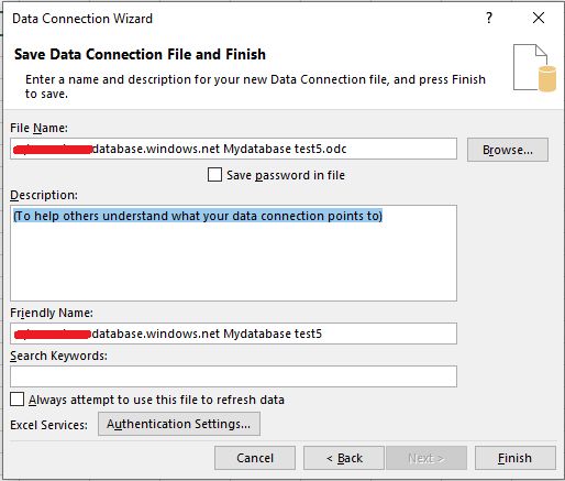 Cannot Get Data From Azure Sql Server In Excel Stack Overflow - Premium Minimal Image Gallery - Full HD