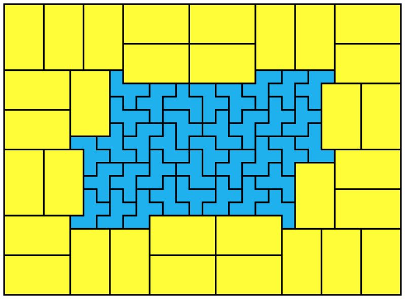 Mathematics Tiling A 16x16 Square With 1x4 Rectangles Puzzling - Premium Colorful Background Gallery - High Resolution