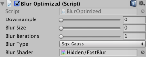 effect blur unity3d slow android too camera which programmatically optimized displayed settings objects drawn properties change background
