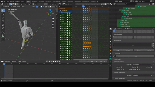 Animation Problems With Paste X Flipped Pose Blender Stack Exchange - Desktop Mountain Pictures for Desktop