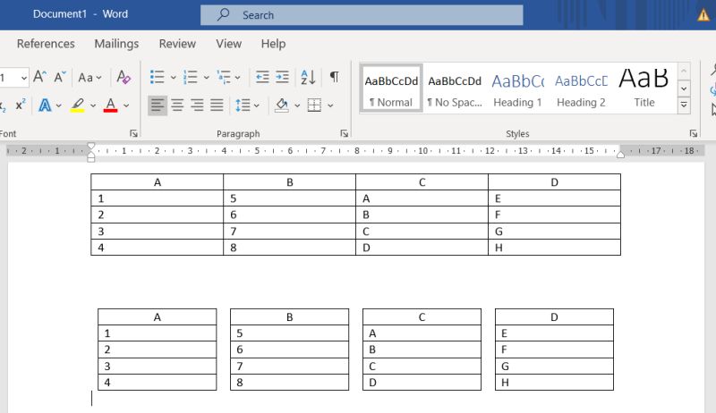 How To Vertically Split A Table In Ms Word Officebeginner - Premium Minimal Picture Gallery - Full HD