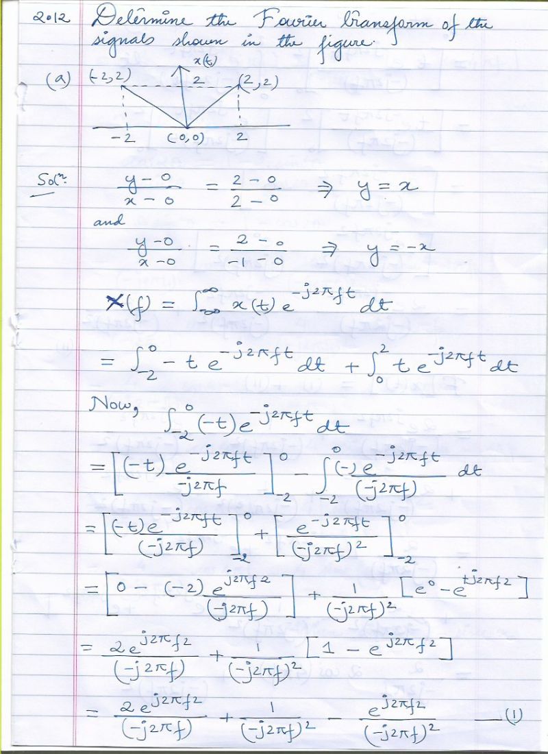 Fourier Transform Steps To Find The Solution For Given Functions - Ocean Background Collection - Full HD Quality