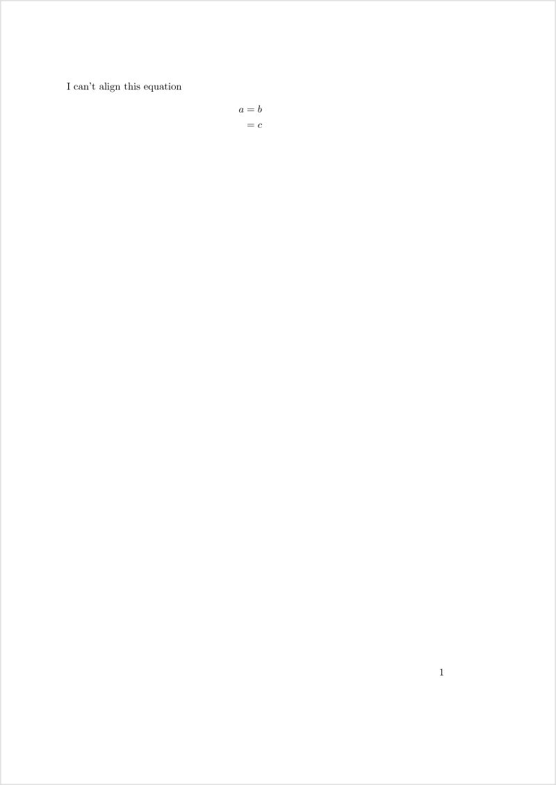 Horizontal Alignment Equation Is Not Centered Tex Latex Stack - Light Textures - Modern Full HD Collection