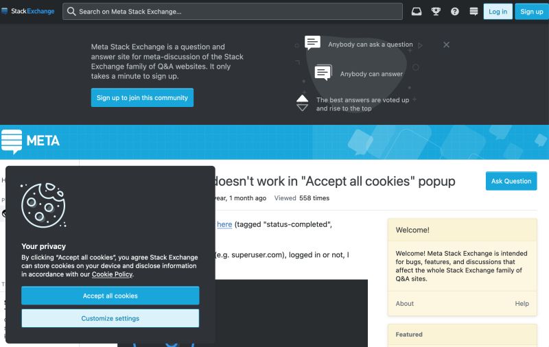 John Oliver Calling Out Stack Exchange Cookie Dialog Meta Stack Exchange - Landscape Designs - Creative Full HD Collection