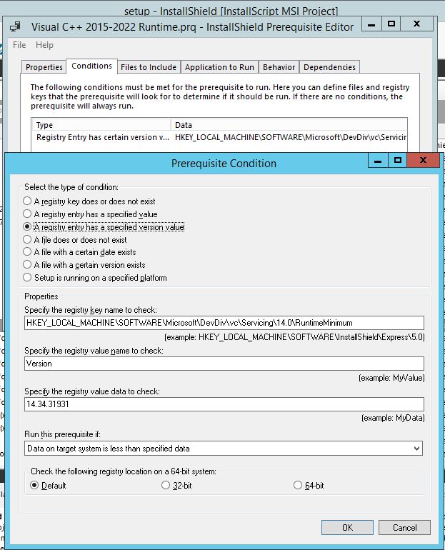 Getting Installshield Prerequisite Conditions To Function Properly - High Quality Gradient Pattern - Full HD
