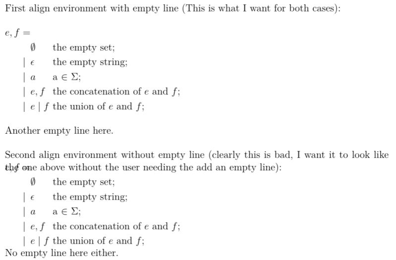 Inconsistent Spacing Before Environments Align Minted Etc With And - Best Minimal Pictures in Full HD