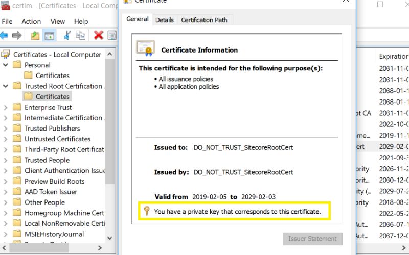 Sitecore Certificates Validity Expired Sitecore Stack Exchange - Best Landscape Wallpapers in Full HD