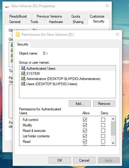 Windows 10 Hard Drive Permission Errors Super User - Gradient Design Collection - HD Quality