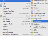 How To Access The Vector Assets In Android Studio 1 4 Stack Overflow