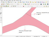 Reshaping Polygon On Curve Shape On Road In Qgis Geographic