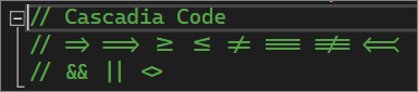 cascadia code