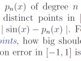 Numerical Methods Maximum Interpolation Error In Lagrange