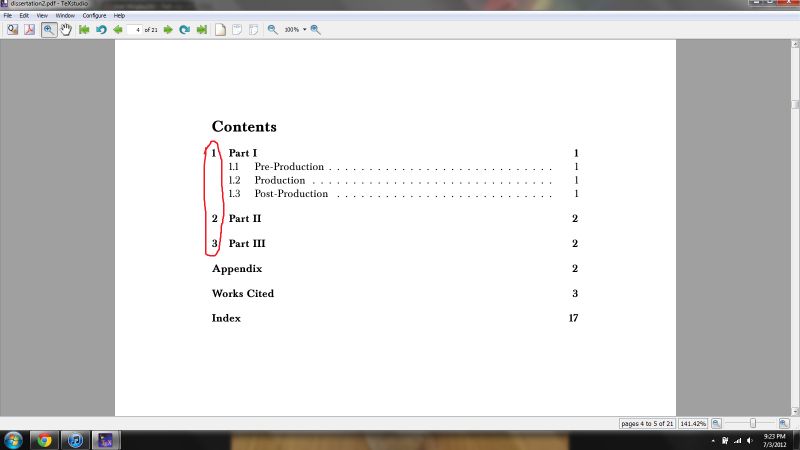 Help Formatting Table Of Contents Left Margin Numbers Tex Latex Stack Exchange - Incredible Ocean Illustration - Retina
