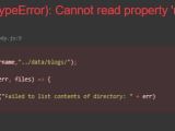 Javascript Typeerror Fs Readdir Is Not A Function In Reactjs Stack