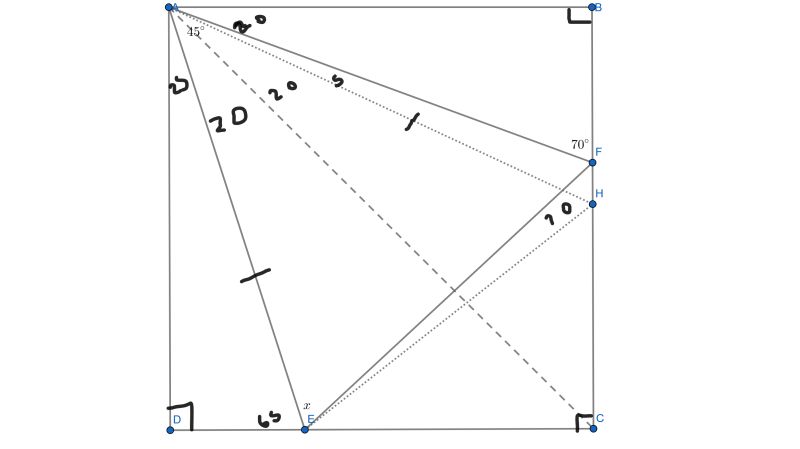 Geometry Angle Chasing In A Square Mathematics Stack Exchange - Best Light Backgrounds in 4K