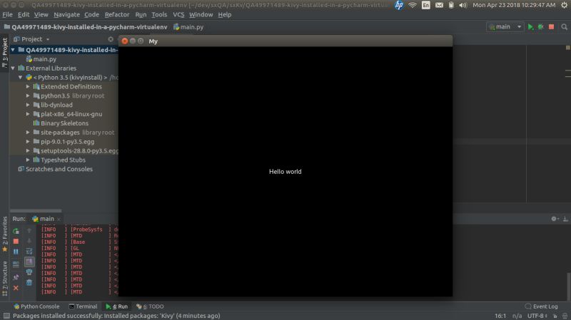 Python How Do I Get Kivy Installed In A Pycharm Virtualenv Stack - Retina Abstract Designs for Desktop